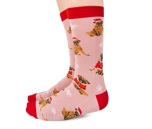 Merry Pug-mas Socks