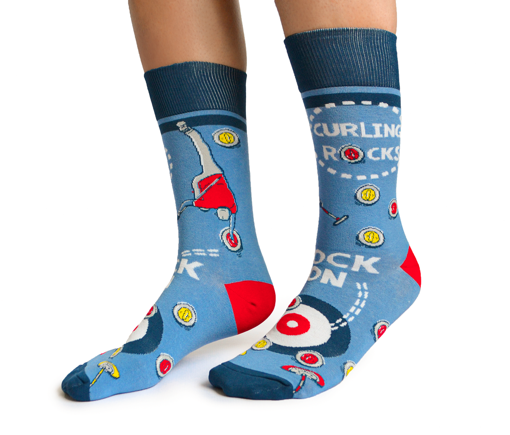 Curling Rocks Socks - For Him
